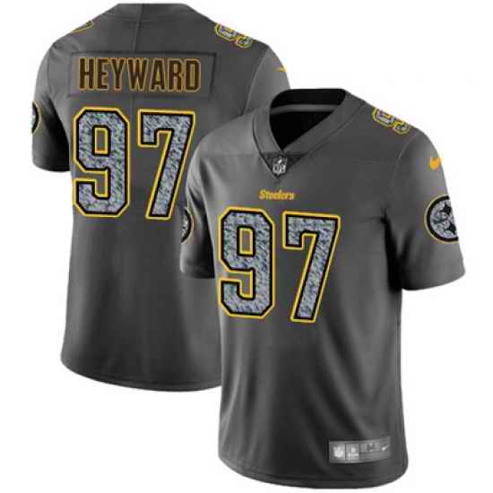 Nike Steelers #97 Cameron Heyward Gray Static Mens NFL Vapor Untouchable Game Jersey